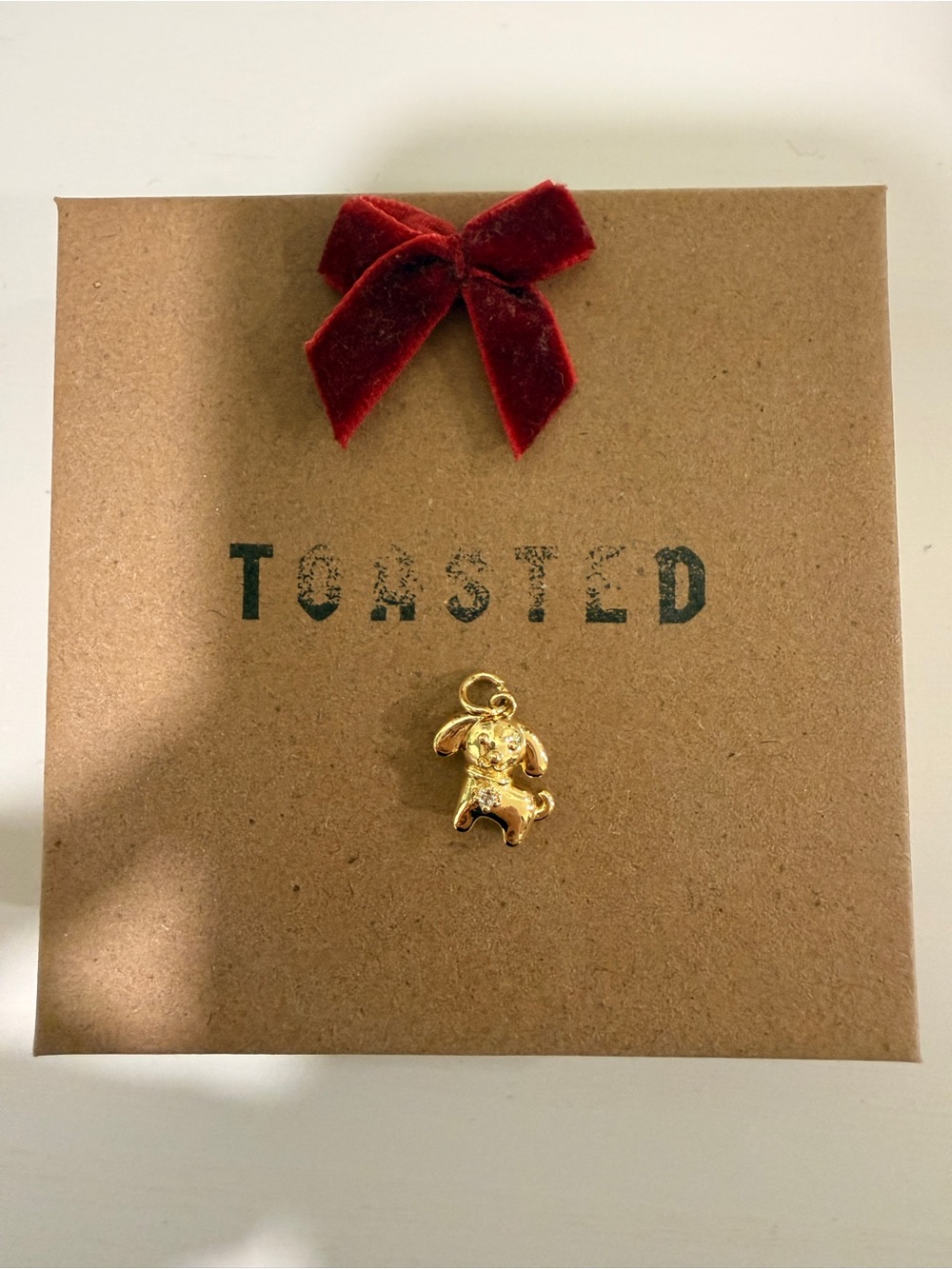 Gold puppy dog Charm - Women's Jewelry